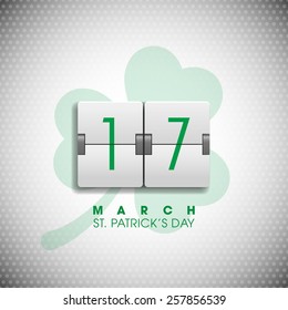 Illustration of saint Patrick's day,seventeenth march.