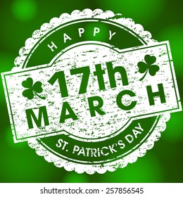 Illustration of saint Patrick's day,seventeenth march.