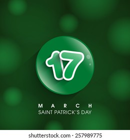 Illustration of saint Patrick's day,seventeenth march.