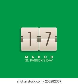 Illustration of saint Patrick's day,seventeenth march.