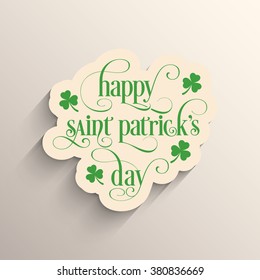 Illustration of saint Patrick's day,seventeenth march.