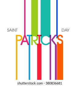 Illustration of saint Patrick's day,seventeenth march.