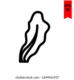 illustration of salad flat icon