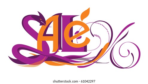 Illustration of "Sale" design template.