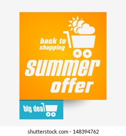Illustration of Sale Poster or Banner