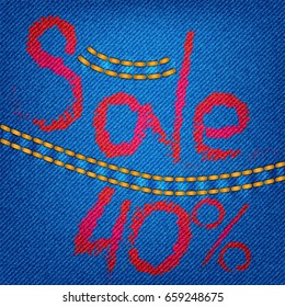 illustration of the sale tag