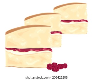 an illustration of salted caramel candies on a white background