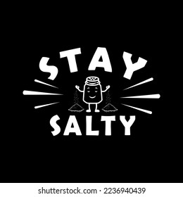 illustration salty vector template, logo for t shirt print on demand