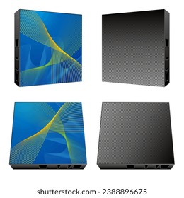It is an illustration of the same home appliance set _LED vision.