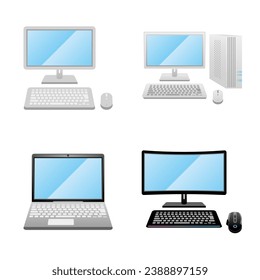 It is an illustration of the same home appliance set _PC.
