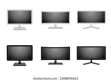Es una ilustración de los mismos dispositivos domésticos que el monitor _PC.