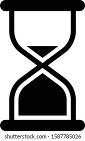 illustration sand timer hourglass vector icon of 