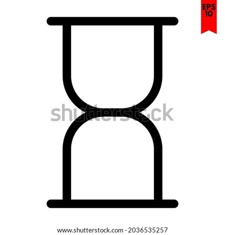 illustration of sandclock design icon