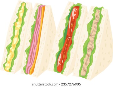 An illustration of a sandwich.