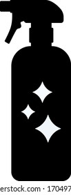 Illustration of sanitization spray icon.