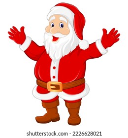 illustration of a santa cartoon