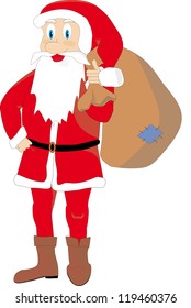 Illustration of Santa Claus.