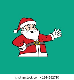 An illustration of Santa Claus.