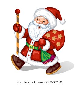 Illustration with Santa Claus 