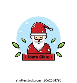 Ilustración santa claus vector de diseño