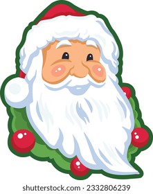 Illustration of Santa Claus with Gifts. Holiday. Christmas. Holiday.