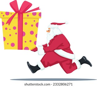 Illustration of Santa Claus with Gifts. Holiday. Christmas. Holiday.