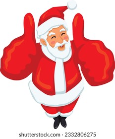 Illustration of Santa Claus with Gifts. Holiday. Christmas. Holiday.