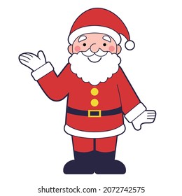 Illustration of Santa Claus to guide