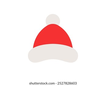 Illustration of Santa Claus hat icon.