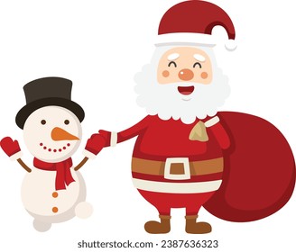 Illustration santa claus merry christmas