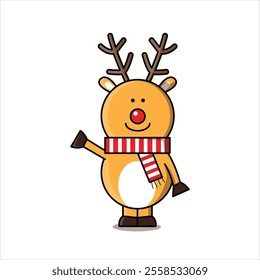 The Illustration of Santa Deer