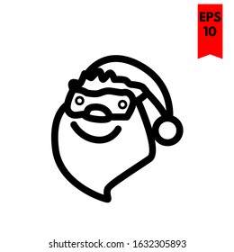 illustration of santa flat icon