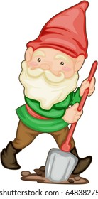 illustration of santa on a white background