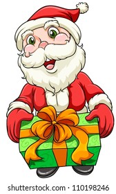 illustration of a santaclause on a white background