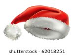 illustration of santas hat