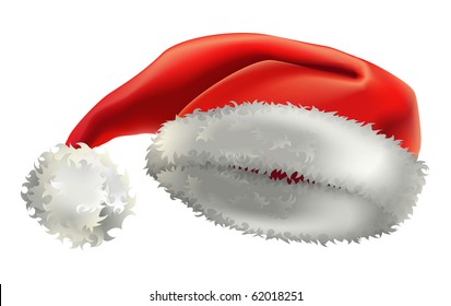 illustration of santas hat