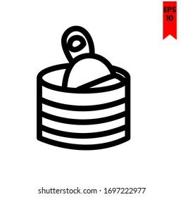 illustration of sardines flat icon