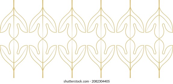 Illustration of Sassafras leaves. Modern Sassafras leave seamless pattern design for wall background and fabric texture.