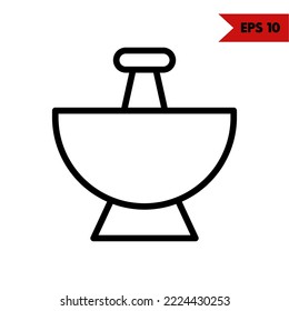 Illustration of satelite line icon