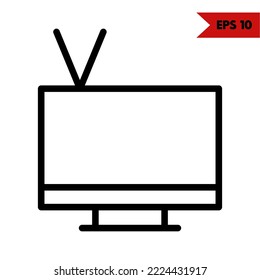 Illustration of satelite line icon