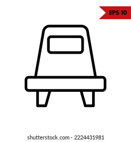 Illustration of satelite line icon