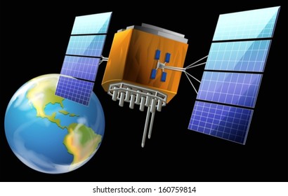 Illustration of a satellite