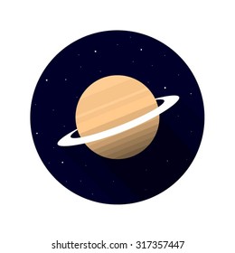 Illustration of Saturn Planet