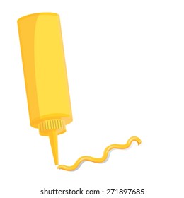 illustration. sauce on  white background.
