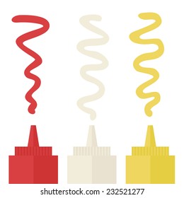 Illustration of sauces