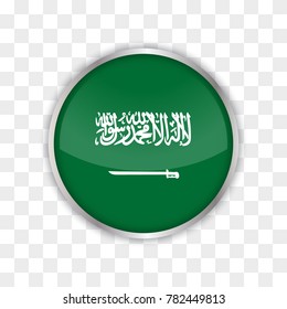 illustration of saudi arabia flag with isolated transparent background