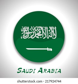 Illustration of Saudi Arabia flag For National day