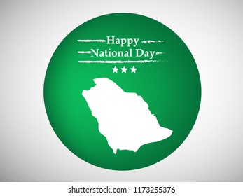 Illustration of Saudi Arabia National Day background