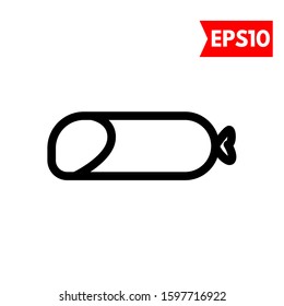 illustration of sausage flat icon