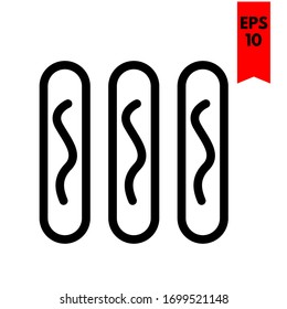 illustration of sausage flat icon